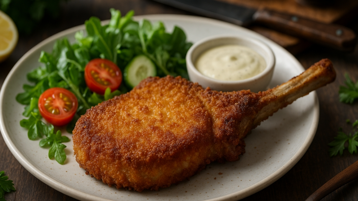 BISTECA DE PORCO A MILANESA​